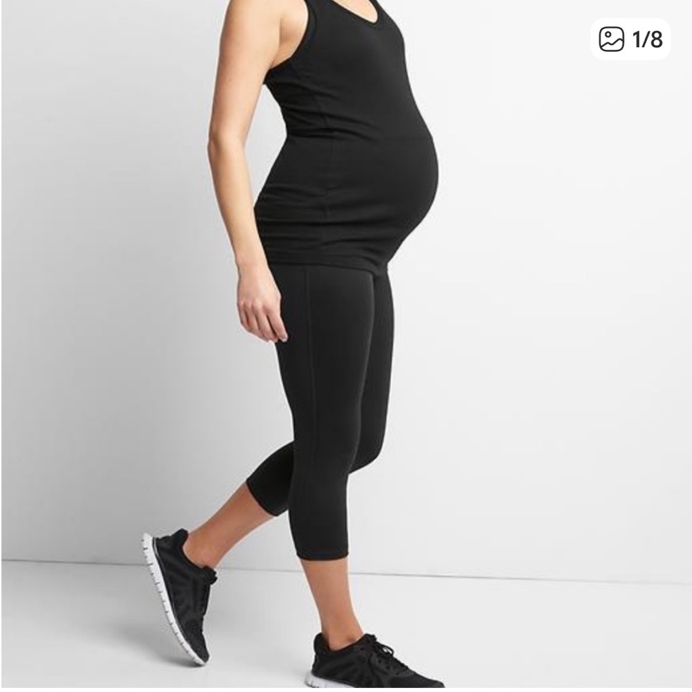 Gap Maternity Blackout Crop Leggings